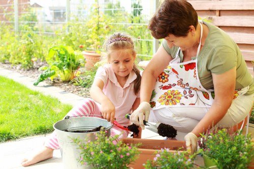 Person using a screen reader while viewing a lawn care website